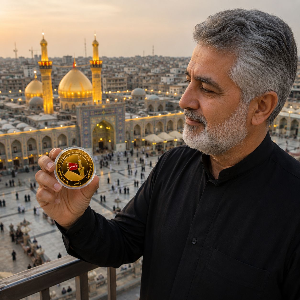 Karbala Siqah Coin Haram Imam Hussain (as) Gold Plated