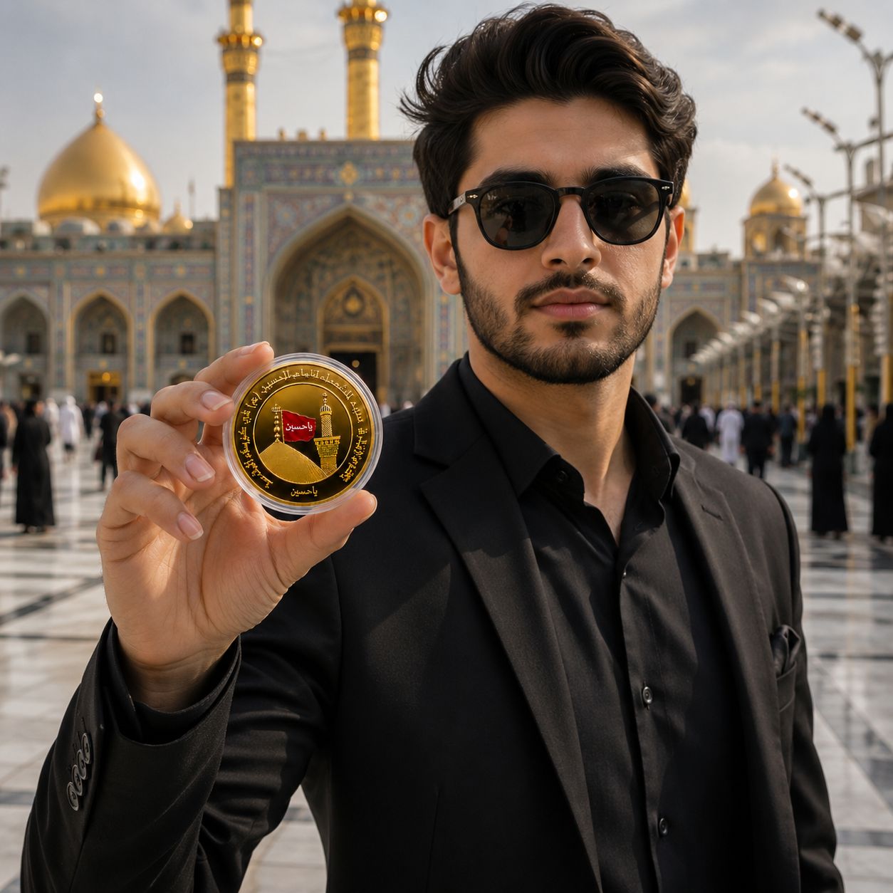 Karbala Siqah Coin Haram Imam Hussain (as) Gold Plated